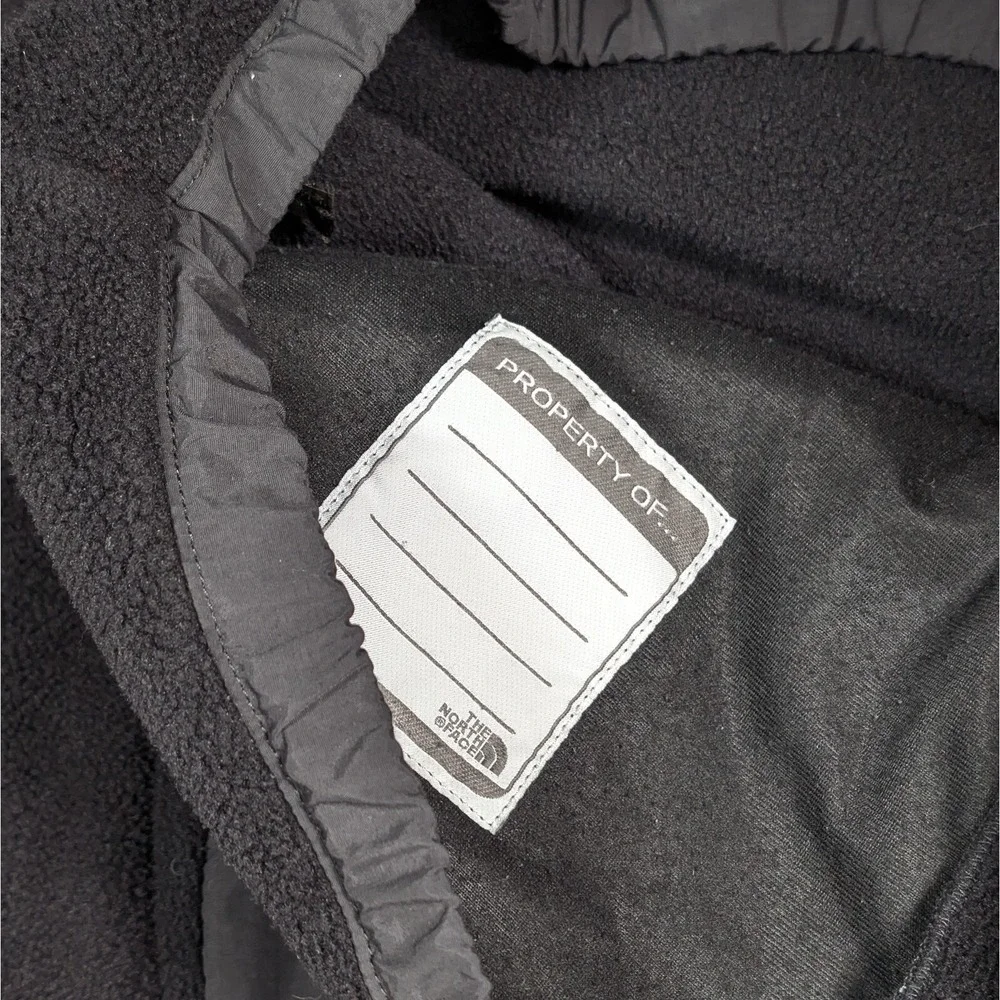 The North Face Fleece Jacket Boys XL Full Zip Black Polartec